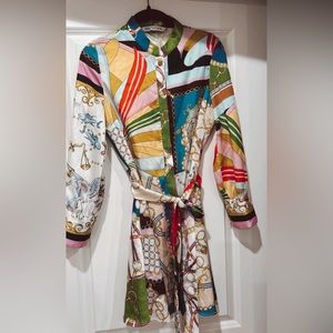 Beautiful Zara dress! Satin! Multicolored!